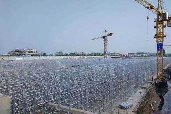 建筑工地盤扣腳手架應用案例 建筑工地盤扣腳手架應用案例