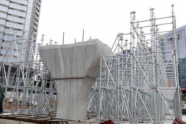 城市高架橋改造盤扣腳手架應用案例 城市高架橋改造盤扣腳手架應用案例